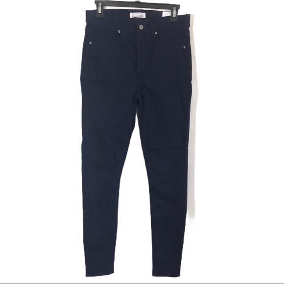 LOFT | Legging Skinny Jeans Slim Pockets Dark Indigo NWT Size 4 - Picture 5 of 9